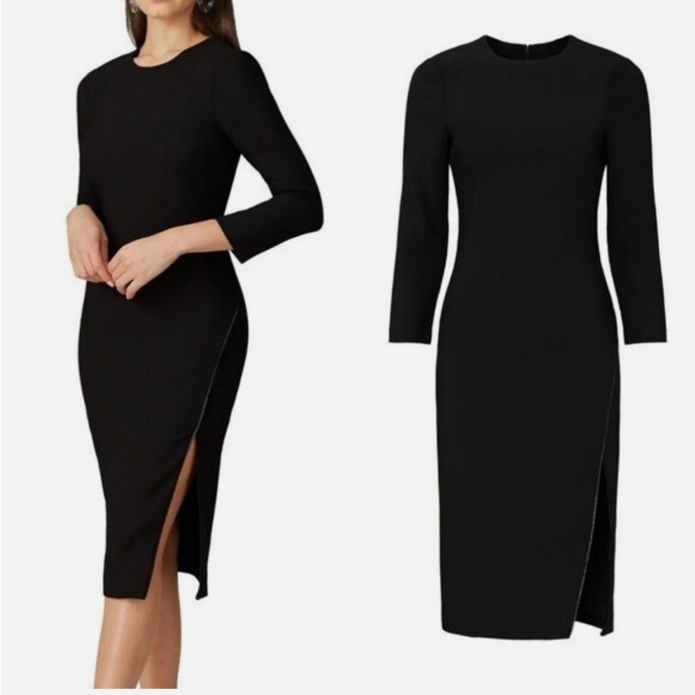 Likely Nika Black Long Sleeve Zipper Dress- 4/6